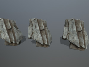 Cliff rocks Model 3D