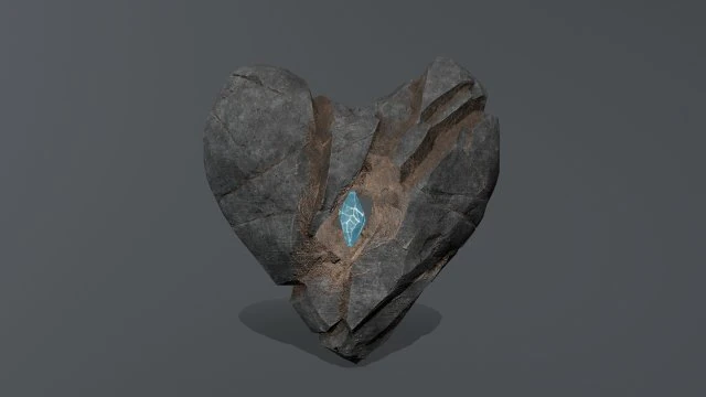 Broken Heart 3D Model .c4d .max .obj .3ds .fbx .stl .blend