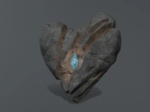 Broken Heart 3D Model