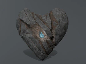 Broken Heart 3D Model