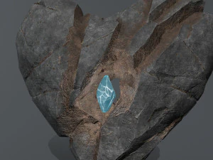Broken Heart 3D Model