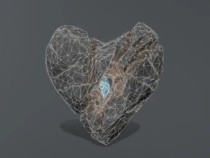 Broken Heart 3D Model