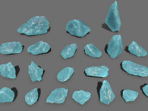 Ice rocks 3D Model