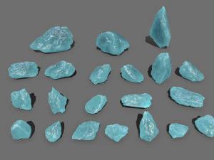 Ice rocks 3D Model