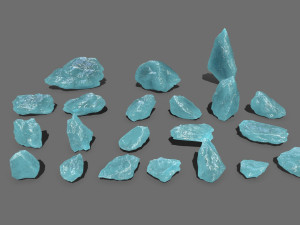 Ice rocks 3D Модель