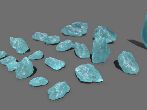 Ice rocks 3D Model