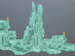 Ледяные скалы 3D Модель