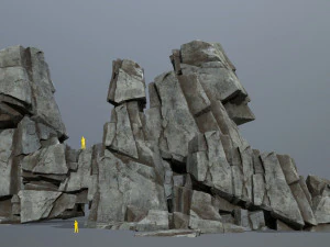 Cliff rocks 3D Model