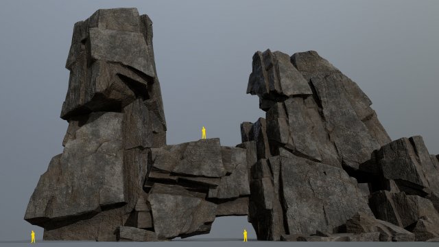 Cliff rocks Modelo 3D .c4d .max .obj .3ds .fbx .stl .blend 