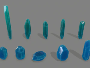 Crystal set 3D Model