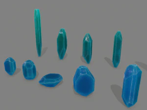 Crystal set 3D Model