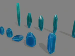 Crystal set 3D Model