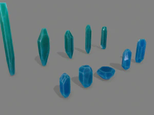 Crystal set 3D Model