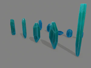 Crystal set 3D Model