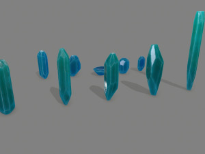 Crystal set Modèle 3D