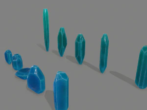 Crystal set 3D Model