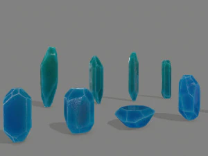 Crystal set 3D Model