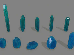 Crystal set Modèle 3D
