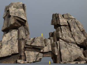 Desert rocks Model 3D