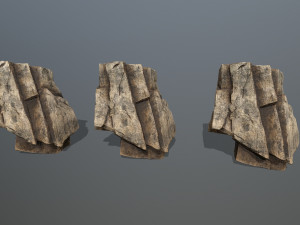 Desert rocks Model 3D