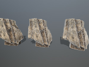 Desert rocks Model 3D