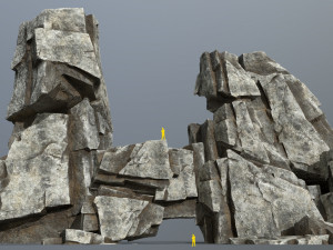Cliff rocks 3D Model