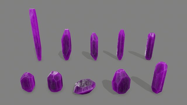 Crystal set Modelo 3D .c4d .max .obj .3ds .fbx .stl .blend 