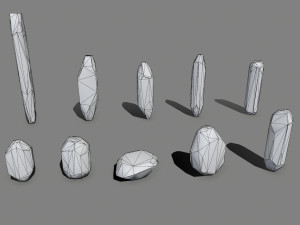 Crystal set Modelo 3D