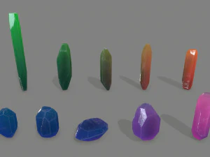 Crystal set 3D Model