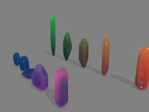 Crystal set 3D Model