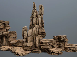 Desert rocks 3D Model