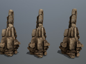 Desert rocks 3D Model