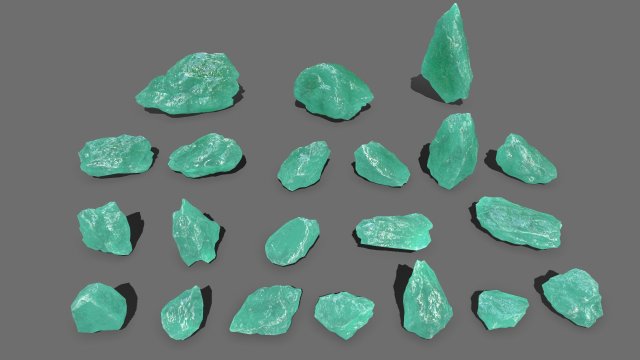 Ice rocks 3D Модель .c4d .max .obj .3ds .fbx .stl .blend 