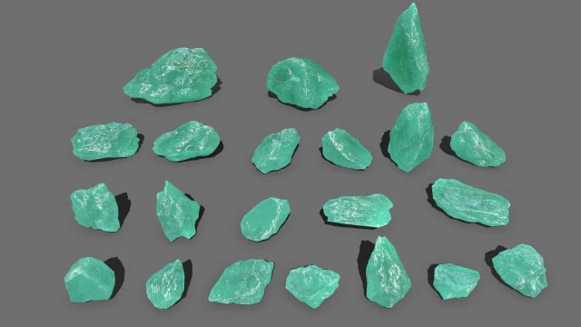 Ice rocks 3D Model .c4d .max .obj .3ds .fbx .stl .blend