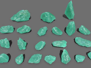 Lodowe skały Model 3D