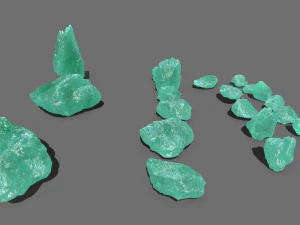 Ice rocks 3D Model