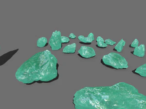 Ice rocks 3D Model