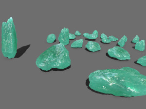 Ice rocks 3D Модель