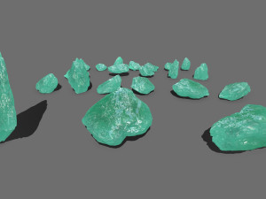 Ice rocks 3D Модель