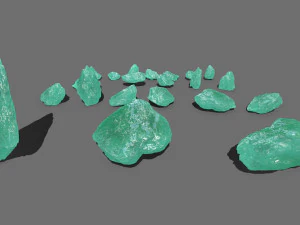Ice rocks 3D Model