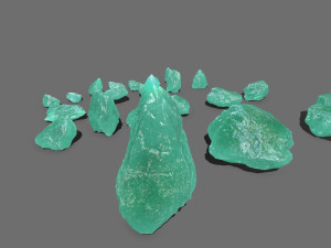 Ice rocks 3D Модель