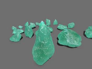 Ice rocks 3D Model
