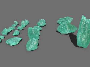 Ice rocks 3D Model