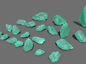 Ice rocks 3D Model