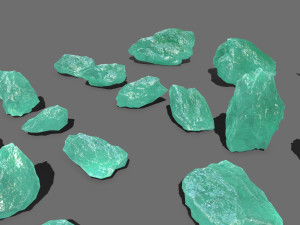 Ice rocks 3D Модель