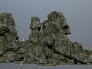 Cliff rocks 3D 模型