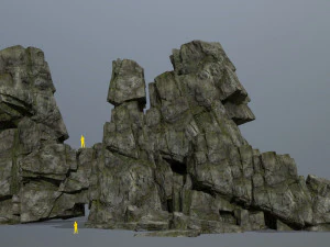 Cliff rocks 3D Model