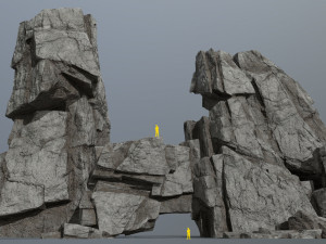 Cliff rocks 3D Model