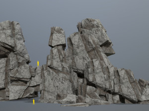 Cliff rocks Modello 3D