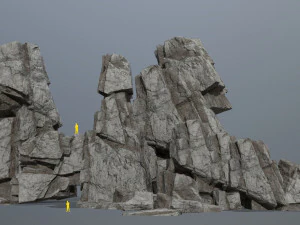 Cliff rocks 3D Model